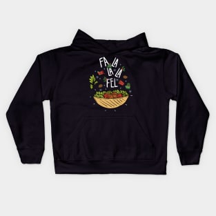 Vegan Christmas Men Women Vegetarian Falafel Ugly Christmas Kids Hoodie